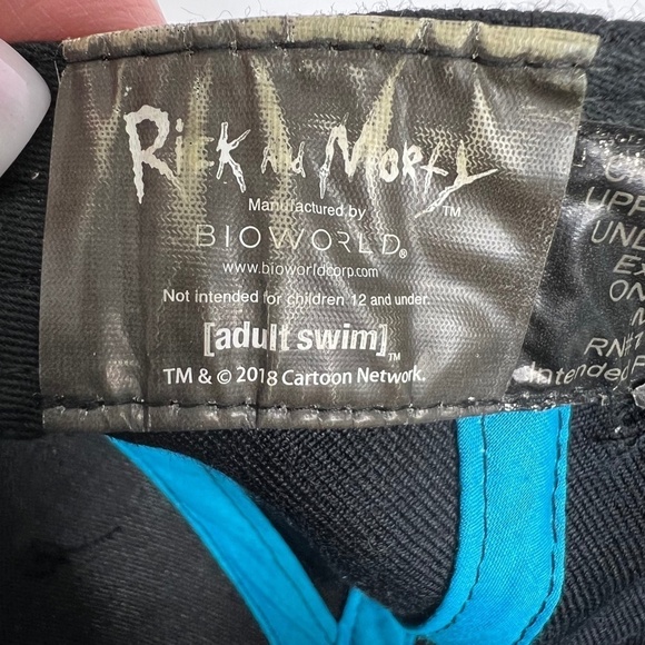 Adult Rick & Morty Snap Back Hat Ball Cap Adult Swim Festival EDC Rave - Picture 7 of 8